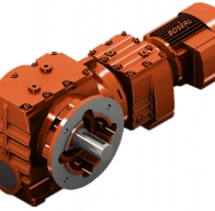 How can a low-turner high-twirl speed-reducing machine be used on a sand-scanning machine