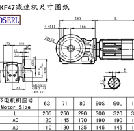 Kf47 speed-reducing machine size drawings