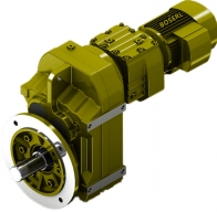 How do you select the f series speed-reducing machine by mechanical power