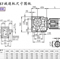 K157 machine-size drawings