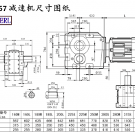 K167 speed deviation machine size drawings