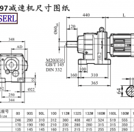 R97 speed-reducing machine size drawings