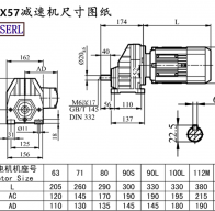 Rx57 machine size drawings