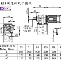 R17 deviation machine size drawings