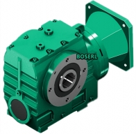 Second-stage speed-reducing machine and electric generator, subsides below the arm of the extraction machine