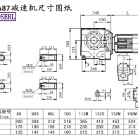 Sa87 speed-reducing machine size drawings