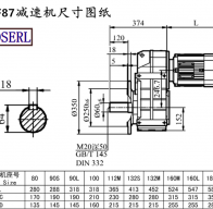 Ff87 machine-size drawings for speed reduction machines