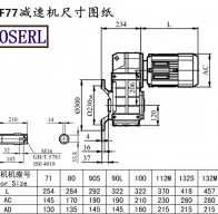 Faf77 speed-reducing machine size drawings