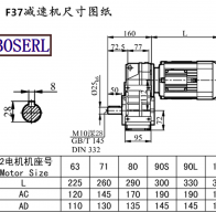 F37 speed-reducing machine size drawings