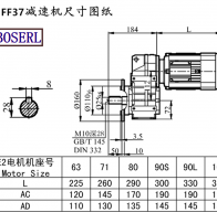 Ff37 speed-reducing machine size drawings