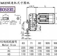 Faf27 speed-reducing machine size drawings
