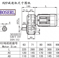 F27 speed-reducing machine size drawings