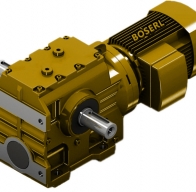 The hardware polisher combines a boserl decelerator with a gear decelerator