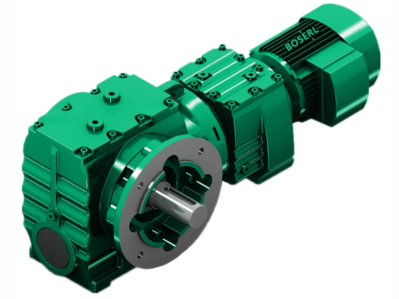 Helical-worm gearmotor