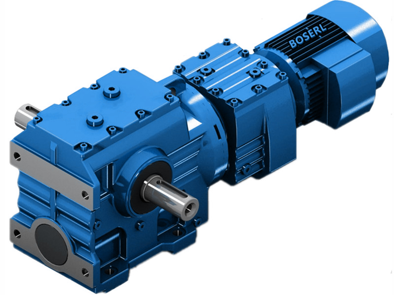 Helical-worm gearmotor
