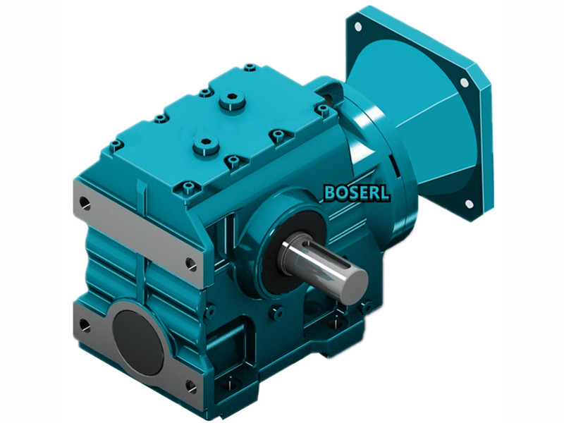 Helical-worm gearmotor