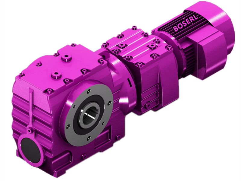 Helical-worm gearmotor