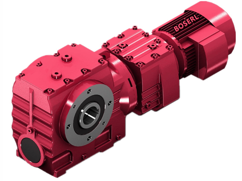 Helical-worm gearmotor